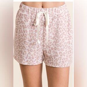 5. BRAND NEW BiBi Pinkish brown Leopard Print Cozy Shorts